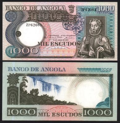 Банкнота Ангола 1000 эскудо 1973 год UNC! Банкнота Ангола 1000 эскудо 1973 год UNC!