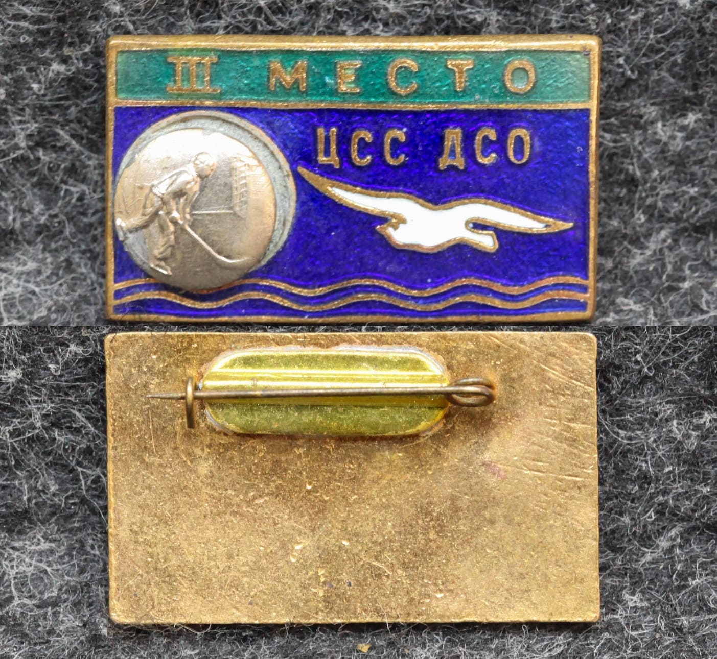Призовой знак первенства ДСО Буревестник Хоккей с мячом III место от Аукциона Значки и Знаки