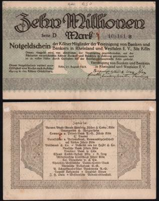 Банкнота Германия 10000000 марок 1923 года Из оборота! Банкнота Германия 10000000 марок 1923 года Из оборота!