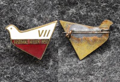 Знак Фестиваль молодёжи Вена 1959 год знак польской делегации