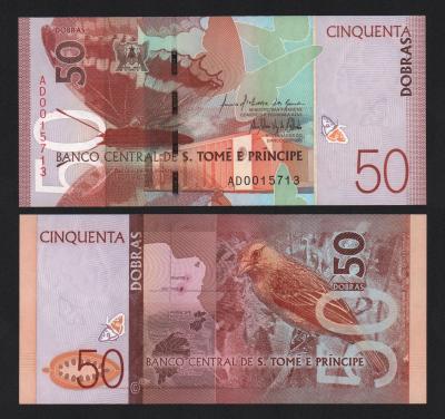Банкнота Сан-Томе и Принсипи 50 добра 2016 год UNC! Банкнота Сан-Томе и Принсипи 50 добра 2016 год UNC!