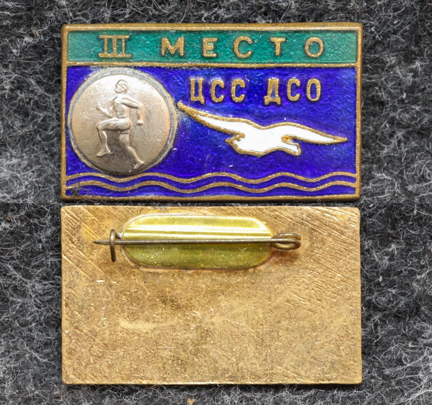 Призовой знак первенства ДСО Буревестник Лёгкая атлетика III место от Аукциона Значки и Знаки