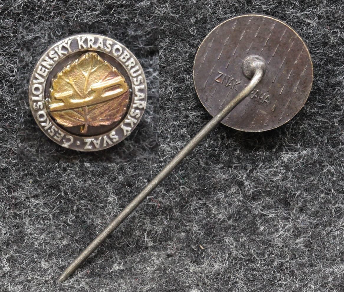 Знак Фигурное катание Чехословакия от Аукциона Значки и Знаки