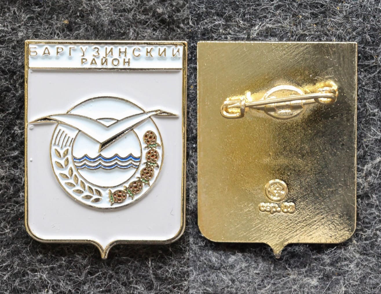 Знак Герб Баргузинский район Республика Бурятия (краска) от Аукциона Значки и Знаки