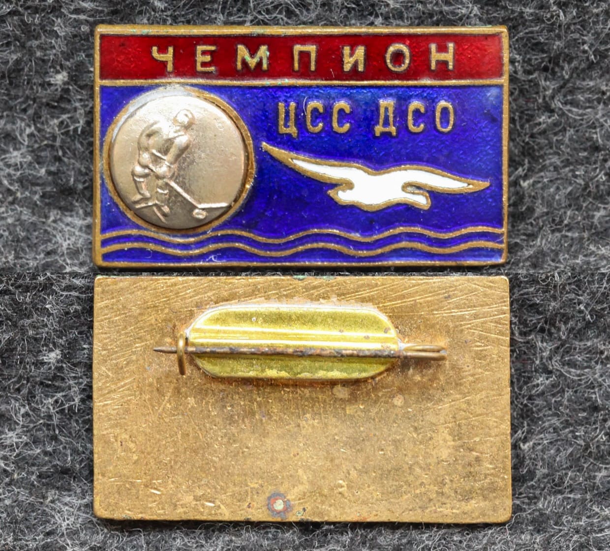 Призовой знак первенства ДСО Буревестник Хоккей чемпион от Аукциона Значки и Знаки