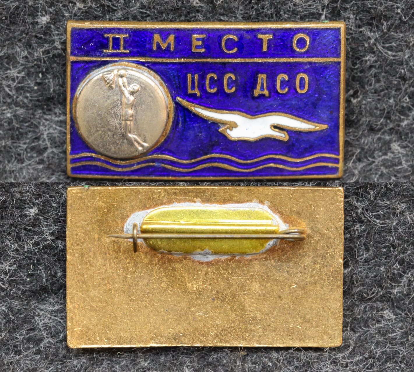 Призовой знак первенства ДСО Буревестник Баскетбол II место от Аукциона Значки и Знаки