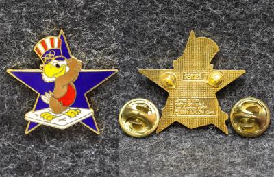 Знак Олимпиада 1984 год Лос-Анджелес США Борьба