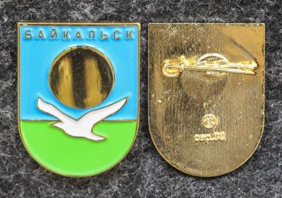 Знак Герб Байкальск Иркутская область Краска