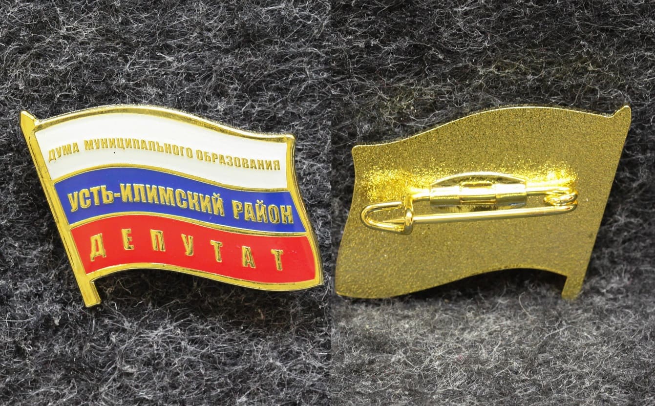 Знак Депутат Усть-Илимский район Дума муниципального образования Иркутская область от Аукциона Значки и Знаки