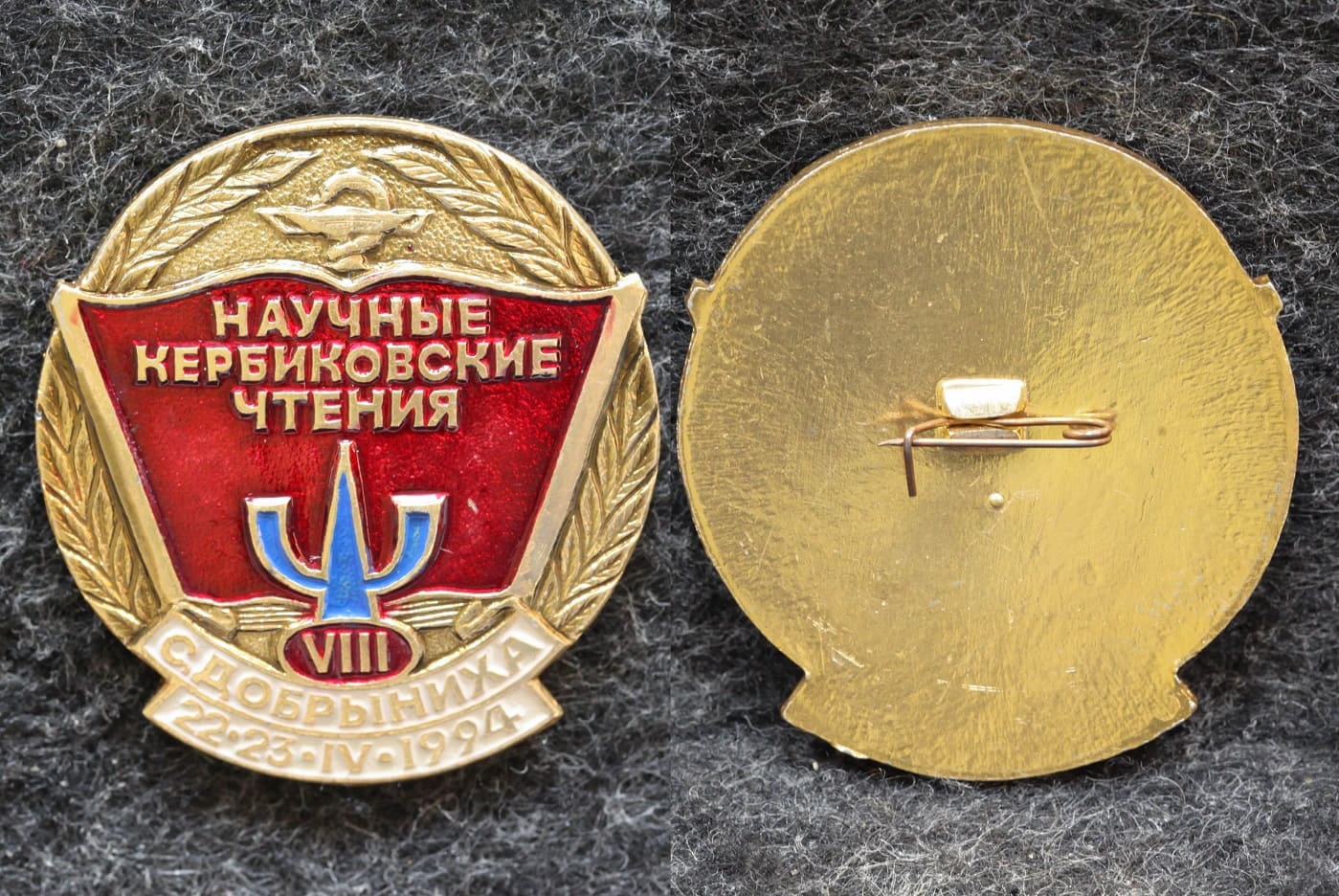 Знак  Всесоюзные научные Кербиковские чтения Добрыниха Психиатрическая больница № 2 от Аукциона Значки и Знаки