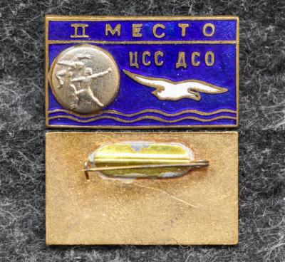 Призовой знак первенства ДСО Буревестник Акробатика II место Призовой знак первенства ДСО Буревестник Акробатика II место