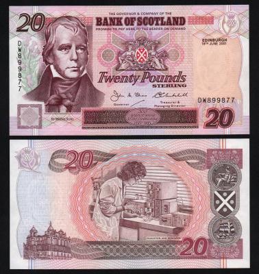 Шотландия 20 фунтов 1995 год UNC! Шотландия 20 фунтов 1995 год UNC!