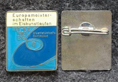 Знак Чемпионат Европы по фигурному катанию 1983 год Знак Чемпионат Европы по фигурному катанию 1983 год