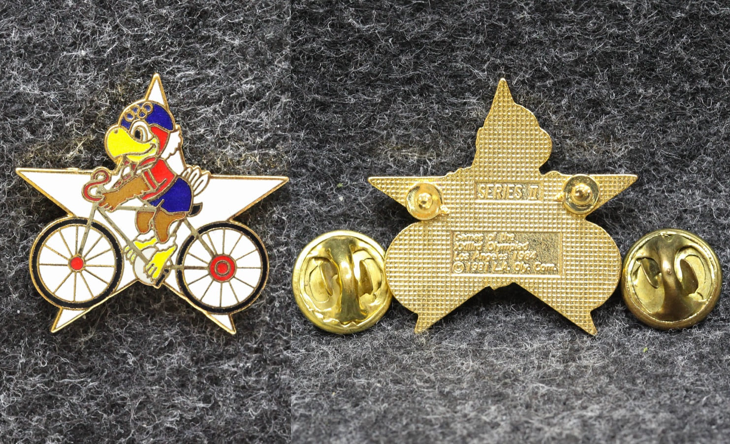 Знак Олимпиада 1984 год Лос-Анджелес США Велоспорт от Аукциона Значки и Знаки
