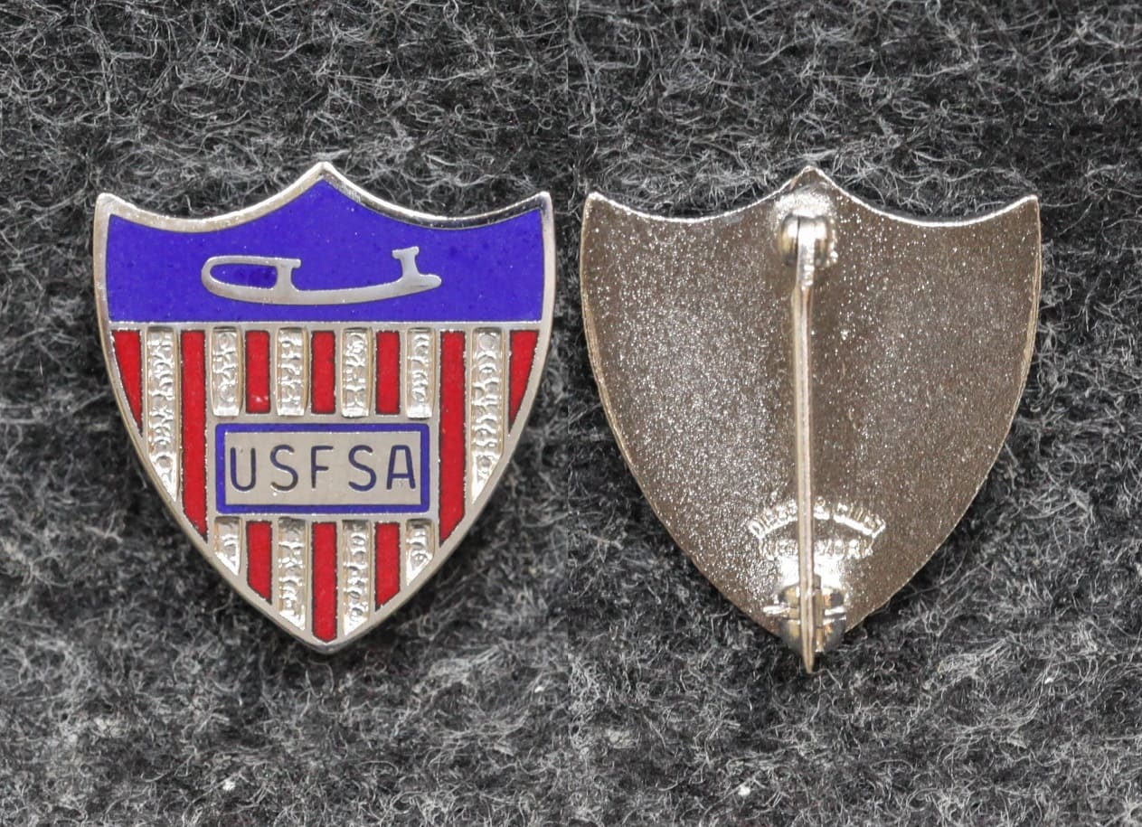 Знак Ассоциация фигурного катания США от Аукциона Значки и Знаки