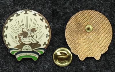 Знак Башкортостан золотистый