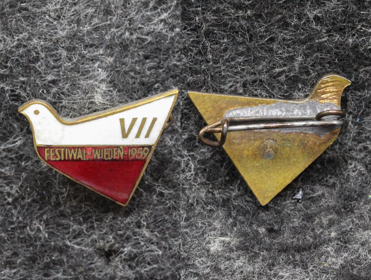 Знак Фестиваль молодёжи 1959 год от Аукциона Значки и Знаки